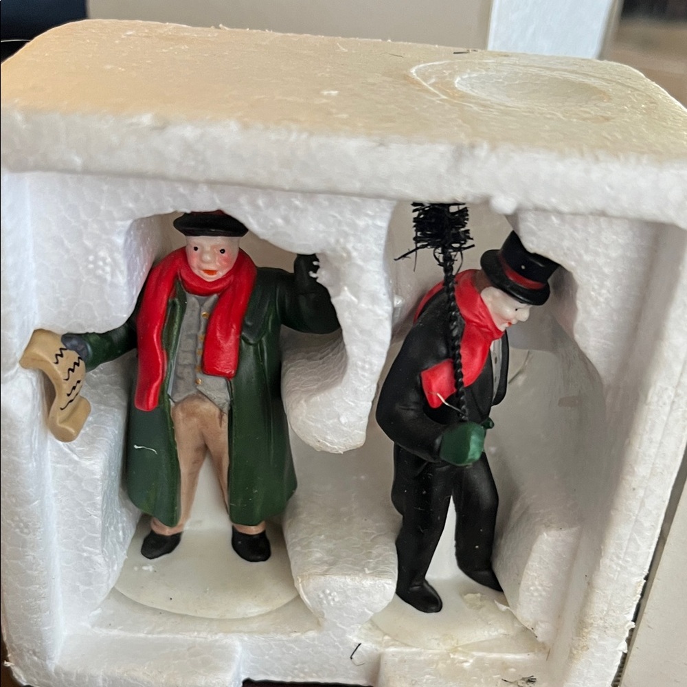 Department 56 town crier and chimney sweep